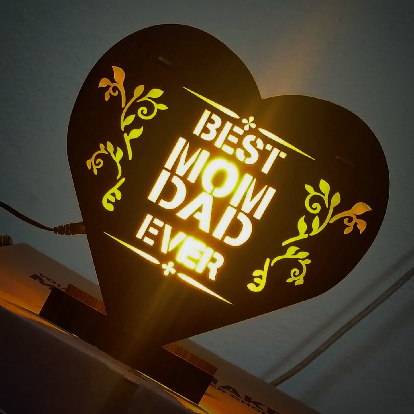 Best Mom Dad Ever Lamp