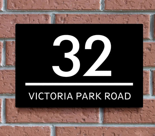 Custom Sign Outdoor House Number Plate